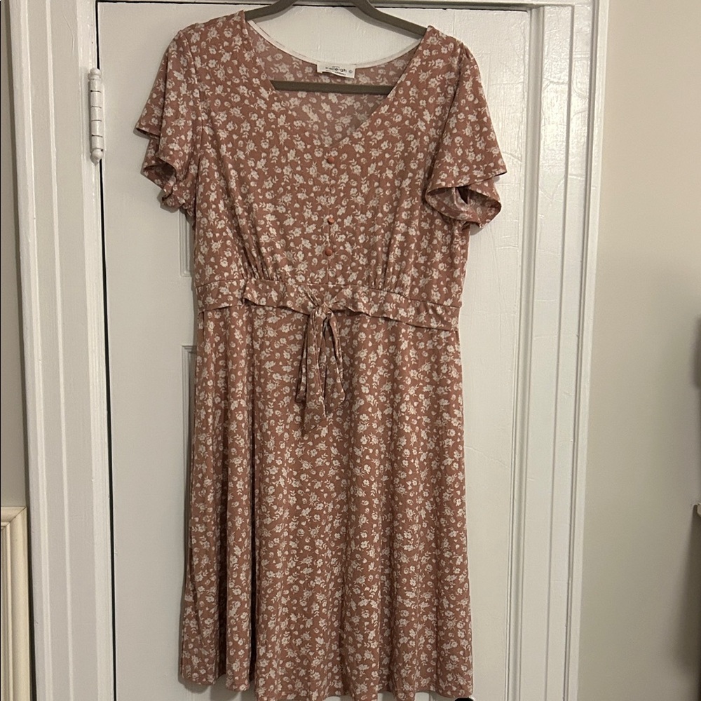 Laina Maternity Tie Detail Aline Dress